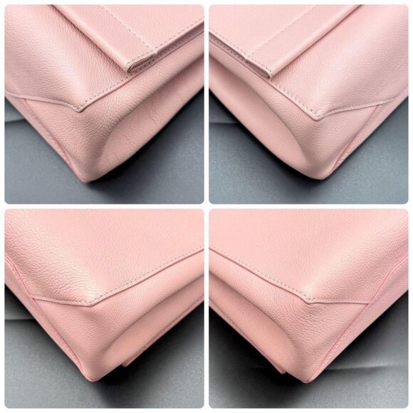 Authentic Louis Vuitton Soft Calfskin Lockme Top Handle Rose Ballerine Pink Bag - Picture 13 of 13